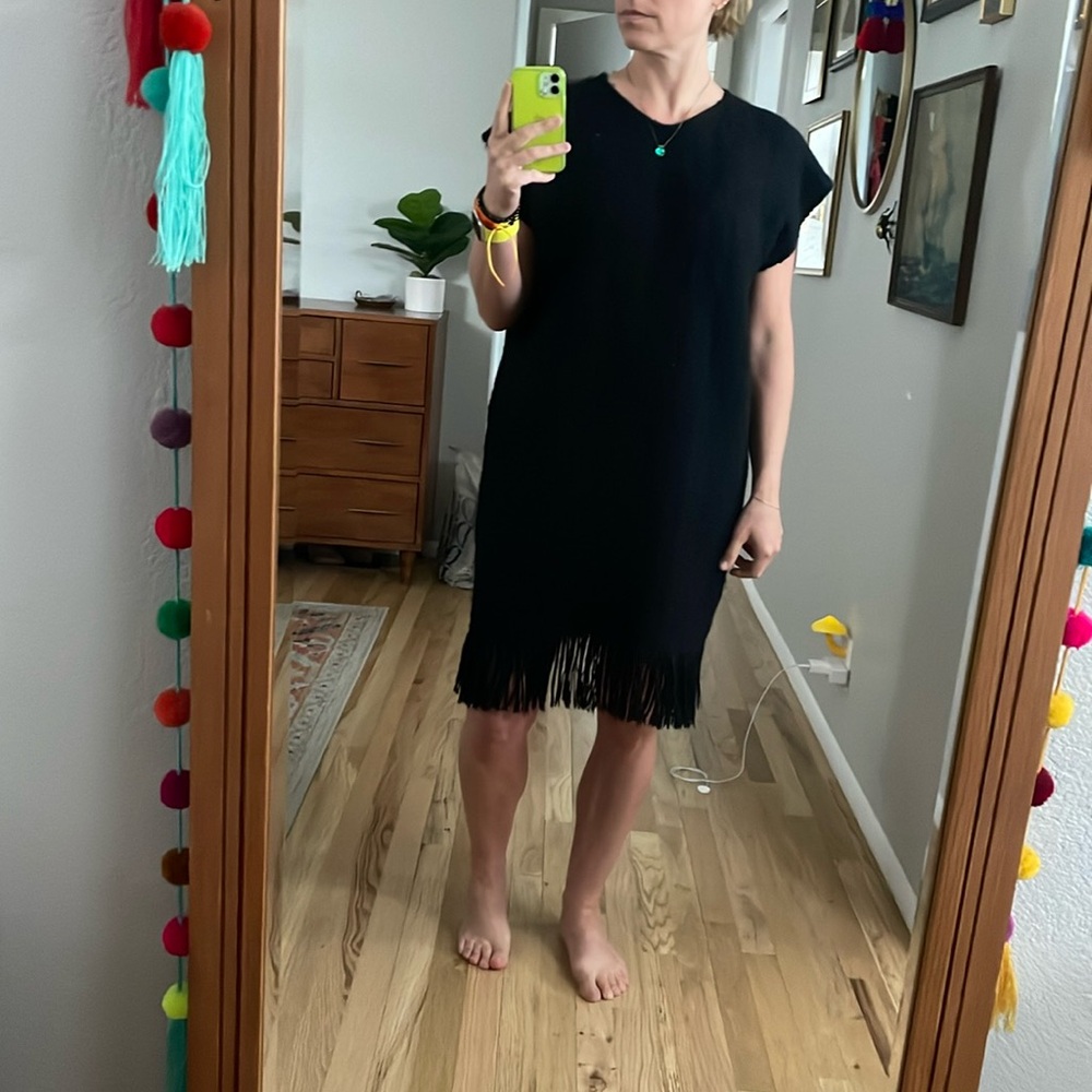 Philomena 100% Peruvian Alpaca Wool Fringe Dress